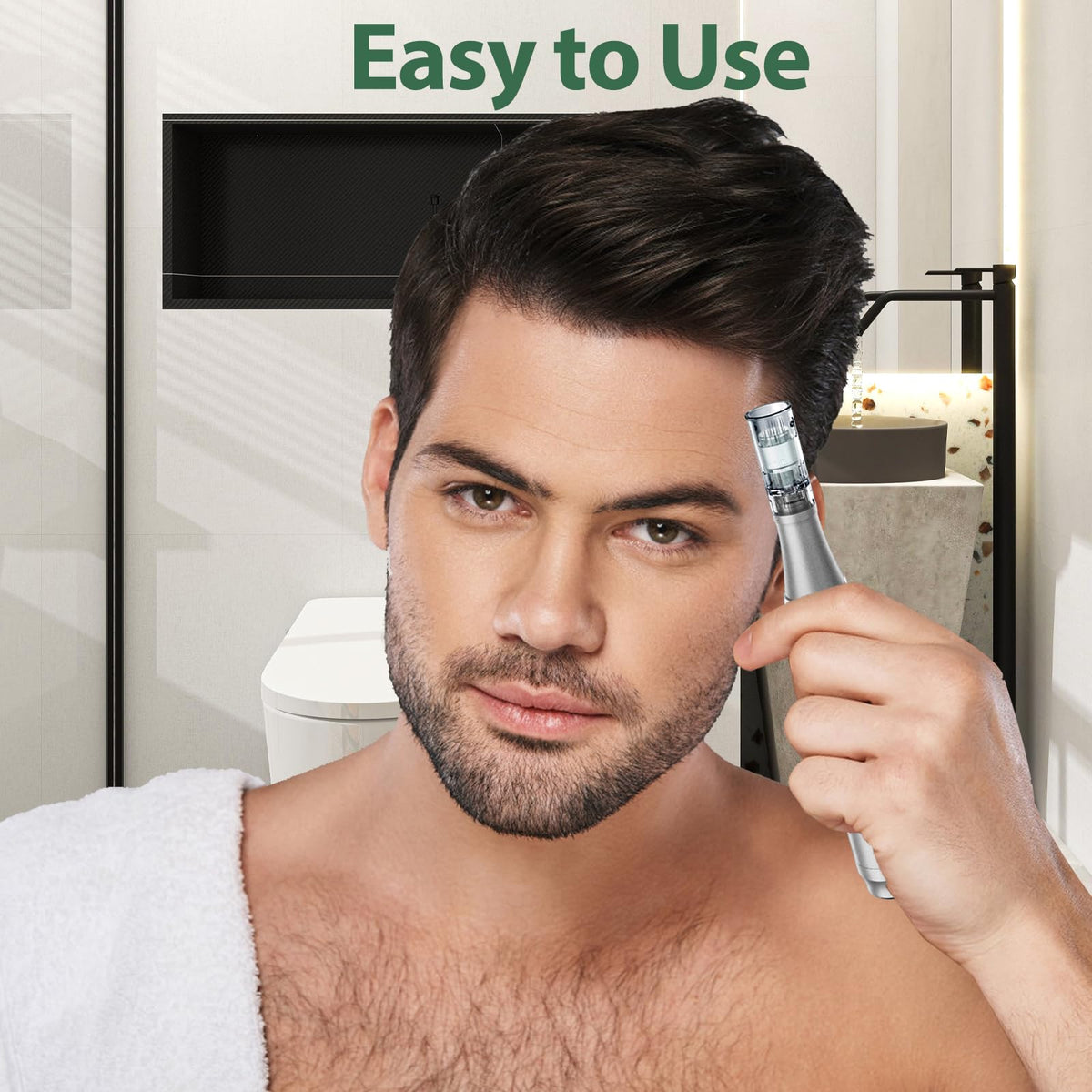 Dr.Pen M8 nano cartridge detail emphasizing gentle serum absorption