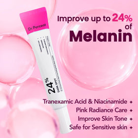dr.percent creamy pink texture close-up illustrating smooth spreadability and glow