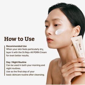 Dr.Reju-All being applied to cheek to show barrier-supporting hydration