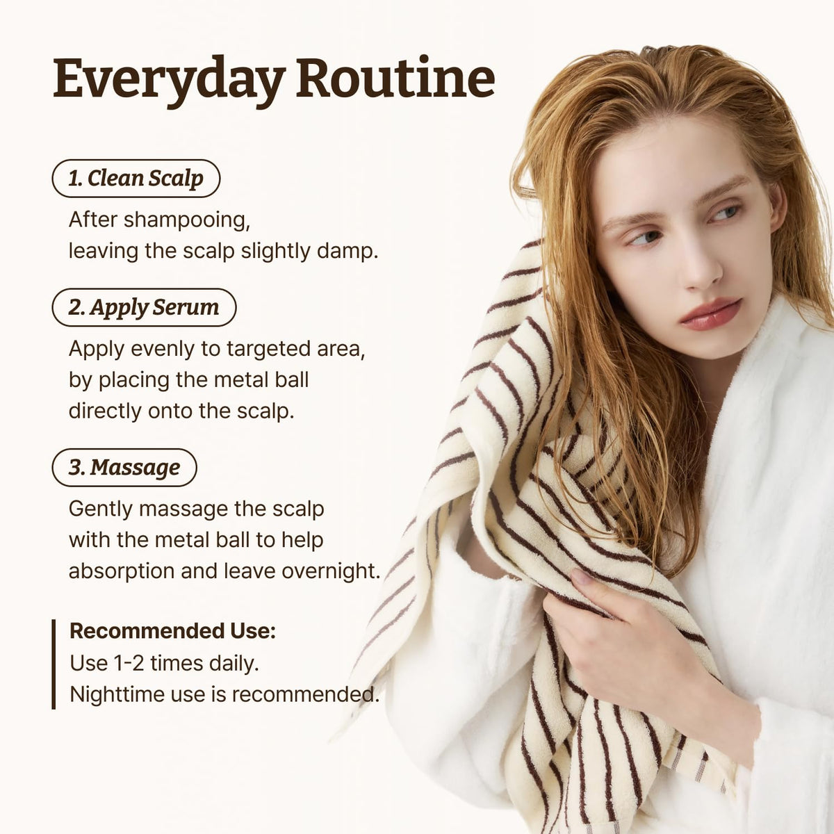 Dr.Reju-All lifestyle bathroom night routine illustrating simple nightly scalp-care integration