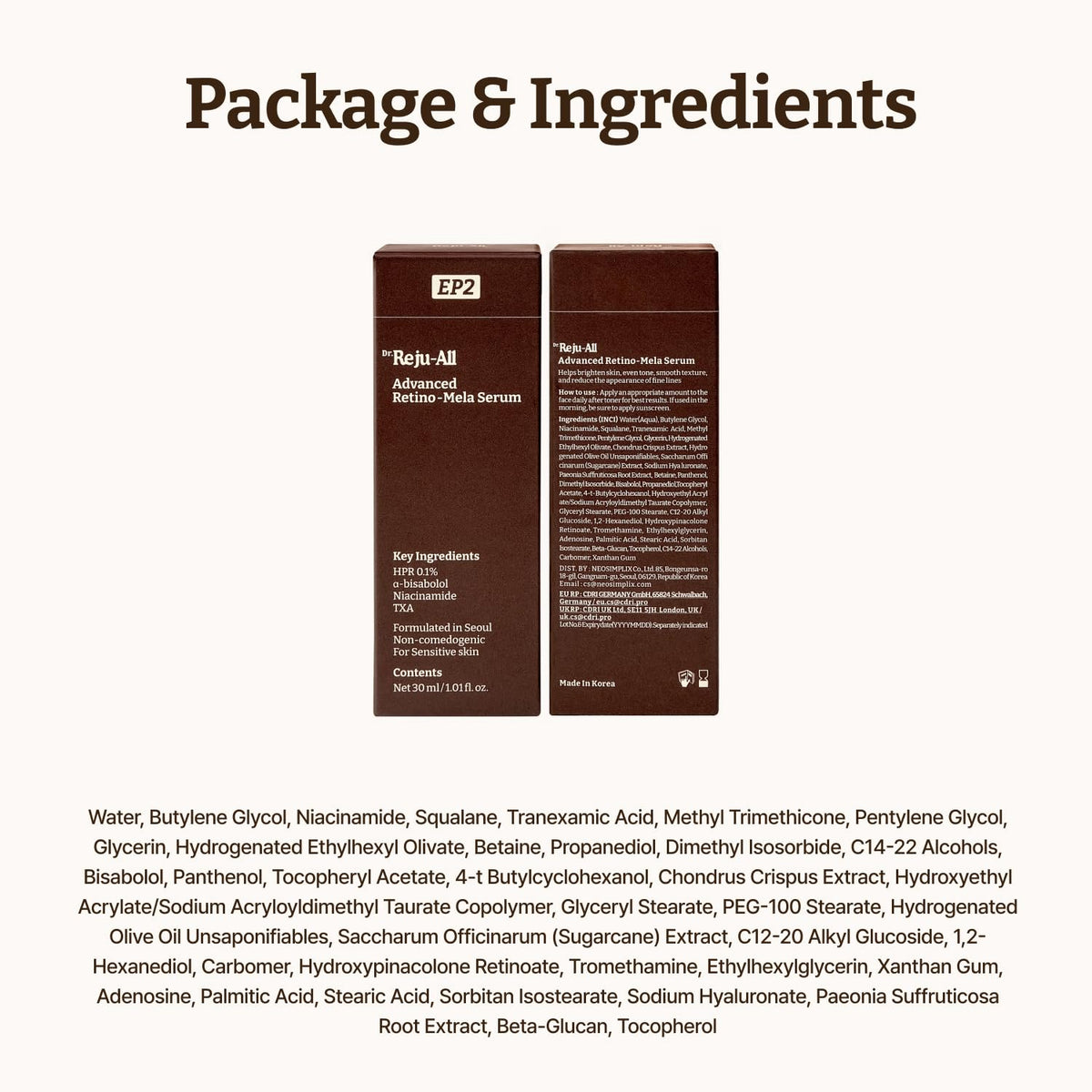 Dr.Reju-All box and bottle stacked to show packaging and travel-ready benefit