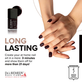 Dr.'s Remedy polish close-up texture reveals glossy finish and conditioning benefit