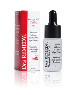 Dr.'s Remedy dropper releasing an oil drop for precise, mess-free application