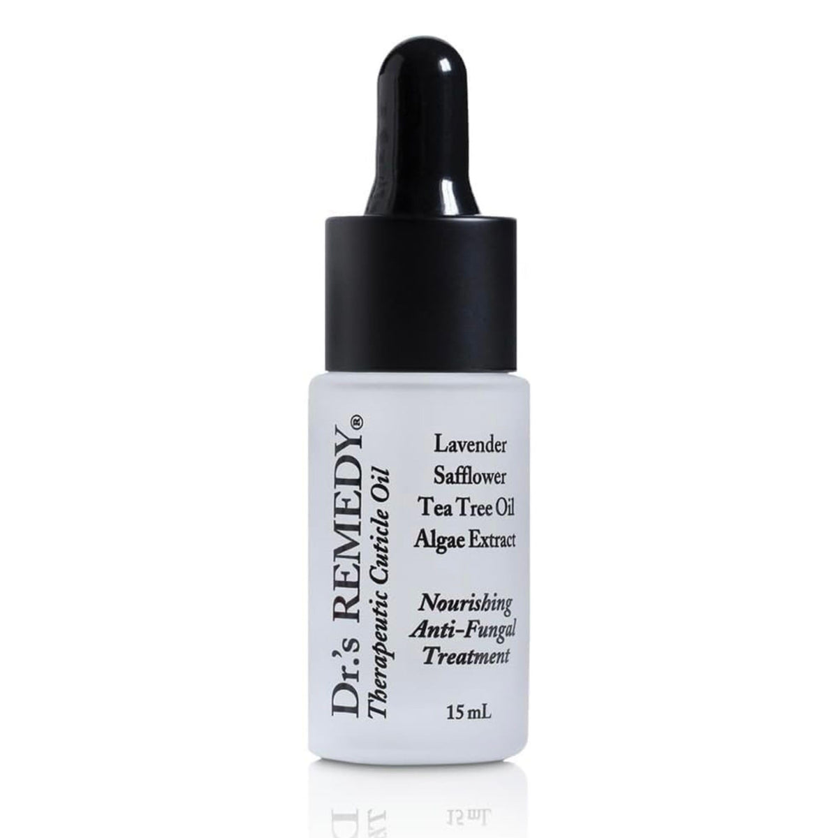 Dr.'s Remedy bottle front view showing label and compact size benefits