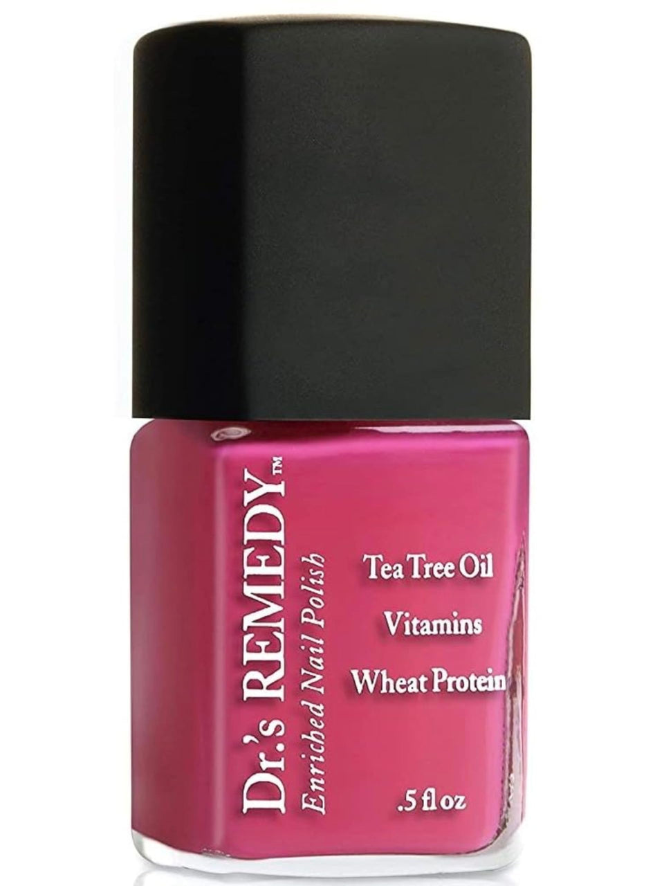 Dr.'s Remedy bottle front packaging showing hopeful hot pink color and clean formula benefits
