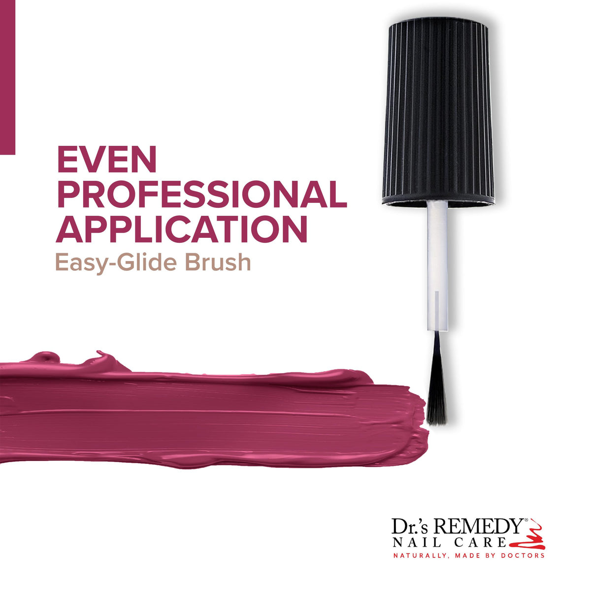 Dr.'s Remedy textured polish close-up revealing smooth finish and high-shine formula