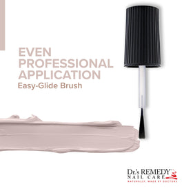 Dr.'s Remedy on natural nails showing strengthened, hydrated finish