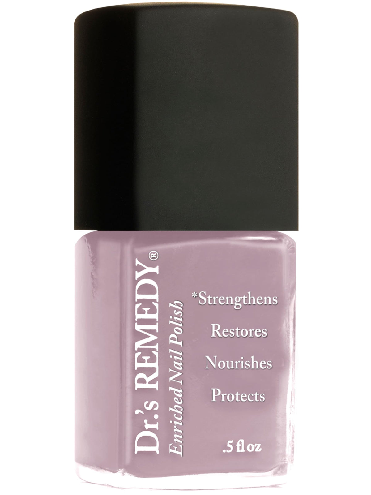 Dr.'s Remedy bottle front view of Opulent Orchid showing rich purple and labeling benefit