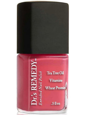 Dr.'s Remedy bottle front view showing peaceful pink coral and clean formula benefit