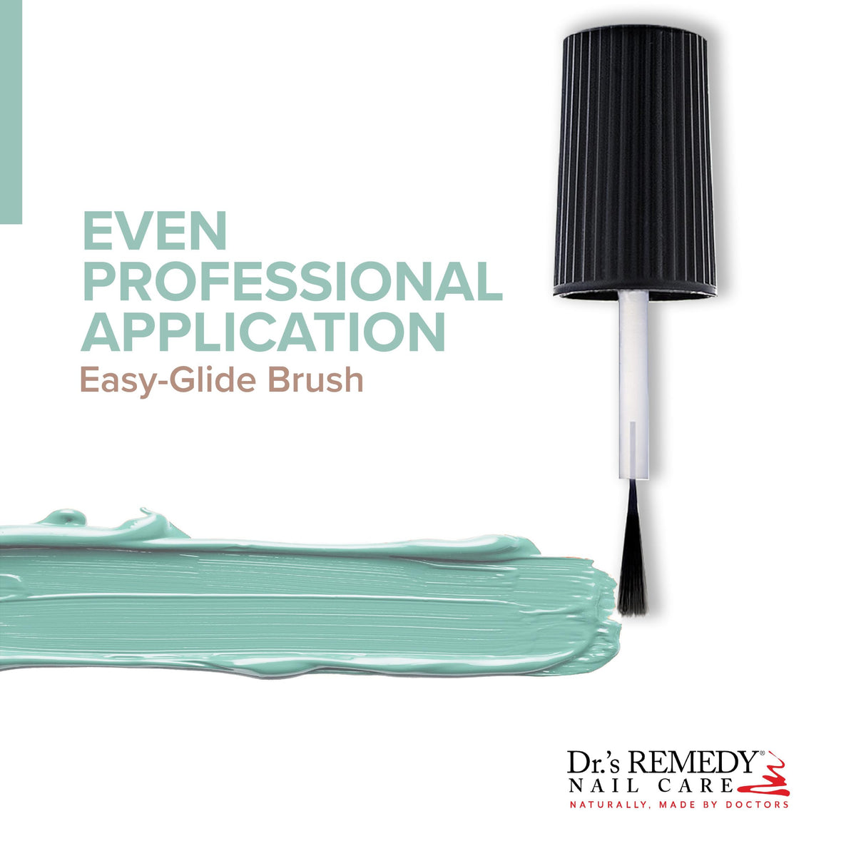 Dr.'s Remedy on natural nails showing strengthened look and reduced breakage benefit