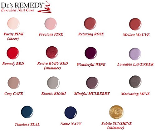 Dr.'s Remedy brush and lacquer texture close-up showing smooth coverage and shine