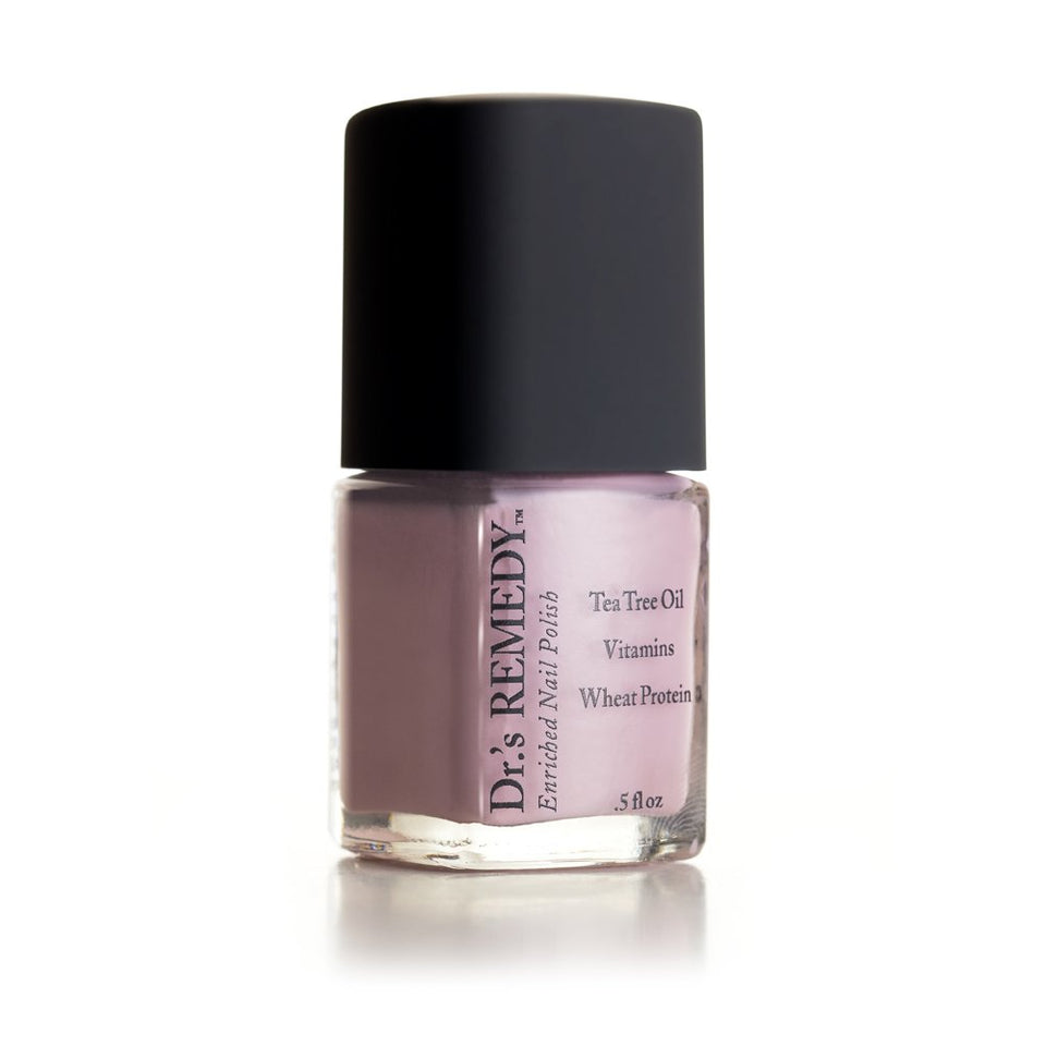 Dr.'s Remedy bottle front view showing PRECIOUS Pink shade and clean label benefits