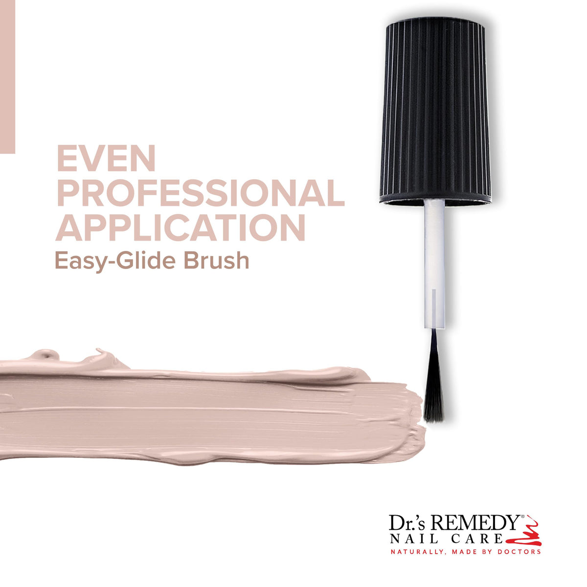 Dr.'s Remedy PROMISING Pink swatch on hand showing true color payoff benefit