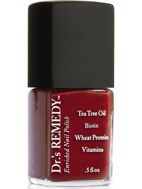 Dr.'s Remedy REMEDY Red front bottle showing rich red shade and label benefit