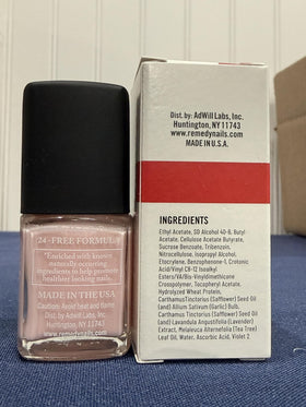 Dr.'s Remedy swatch on fingernails demonstrating long-lasting shine