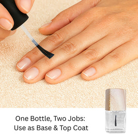 Dr.'s Remedy brush applying clear glaze for even coverage and fast drying
