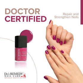 Dr.'s Remedy TOTAL glaze close-up brush and glossy texture benefit: quick-dry shine