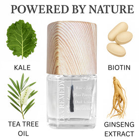 Dr.'s Remedy ingredients label closeup showing botanical extracts and vitamin benefits