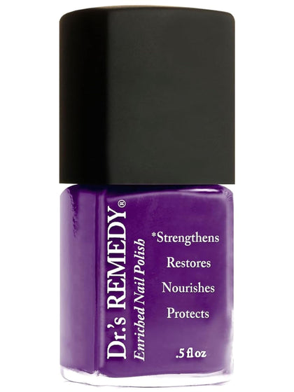 Dr.'s Remedy front packaging showing VIVACIOUS Violet bottle and benefits