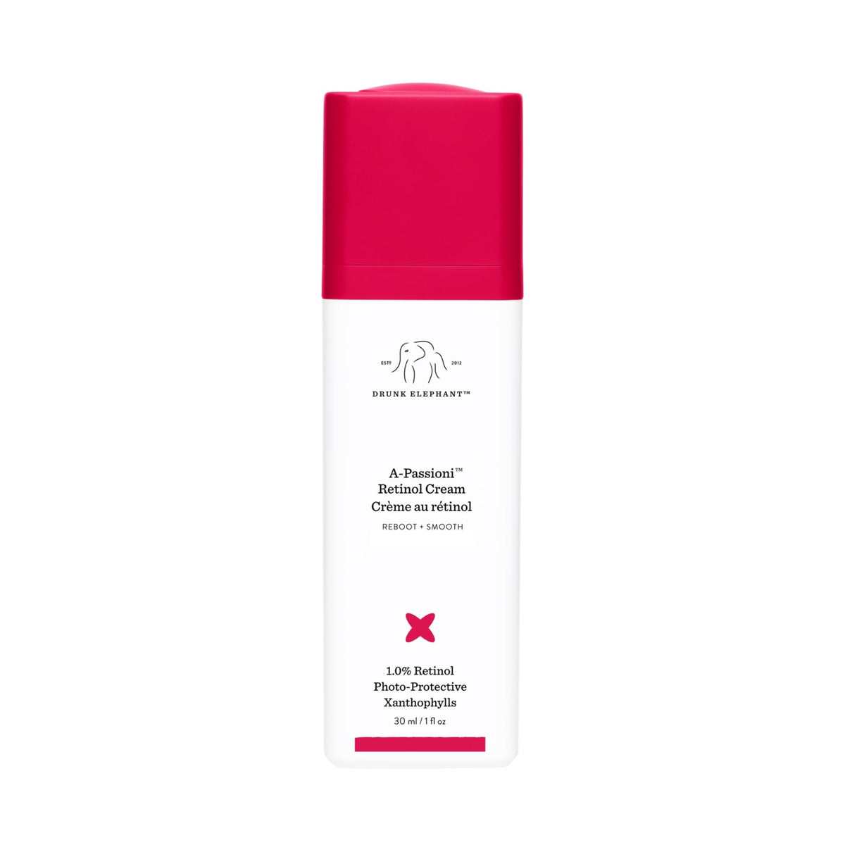 Drunk Elephant front packaging showing label and clean-clinical branding benefits
