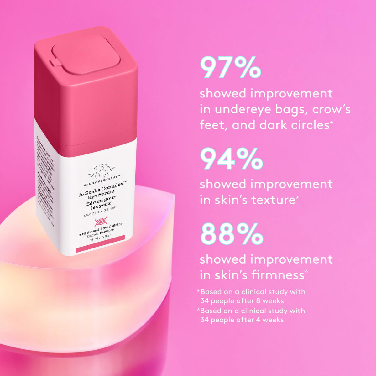 Drunk Elephant pump dispense detail illustrating controlled dosing