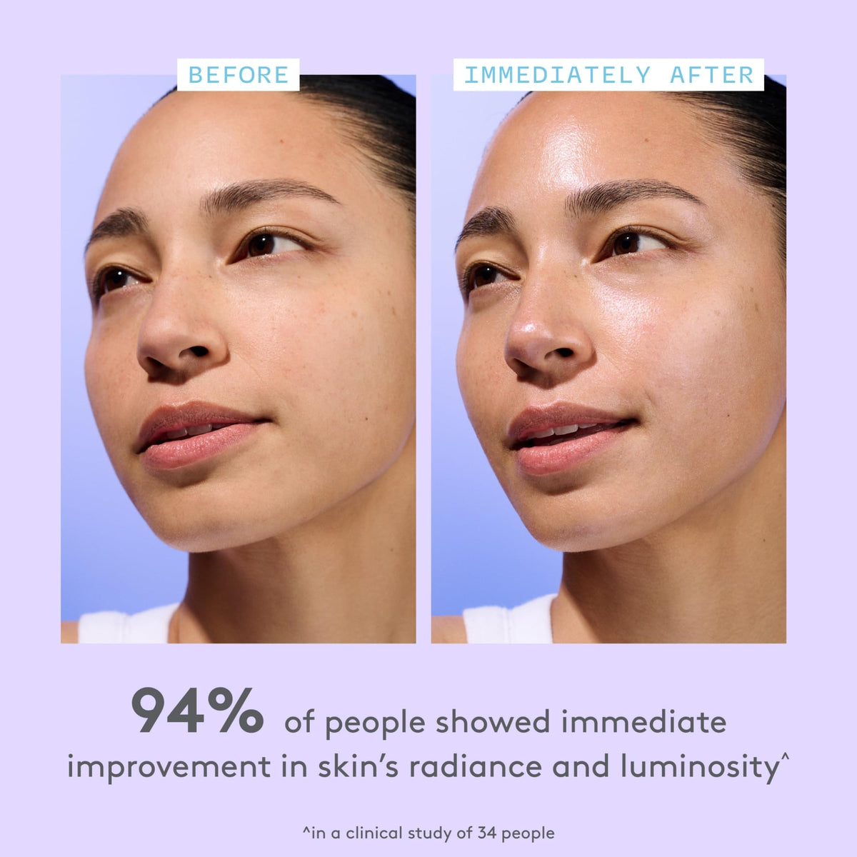 Drunk Elephant Amino Rain applied on hand to show quick absorption and plumping benefit