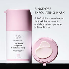Drunk Elephant hand applying mask demonstrating easy use and even coverage
