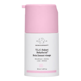 Drunk Elephant front packaging showing jar and clear branding for recognition