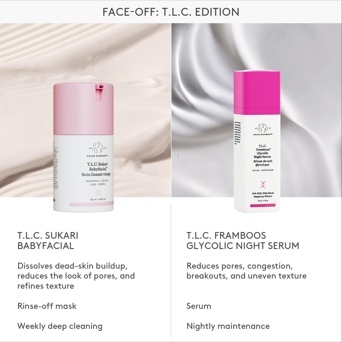 Drunk Elephant chickpea extract ingredient visual emphasizing brightening benefit
