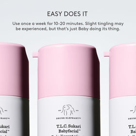 Drunk Elephant 50ml beside a coin for scale to show actual product size