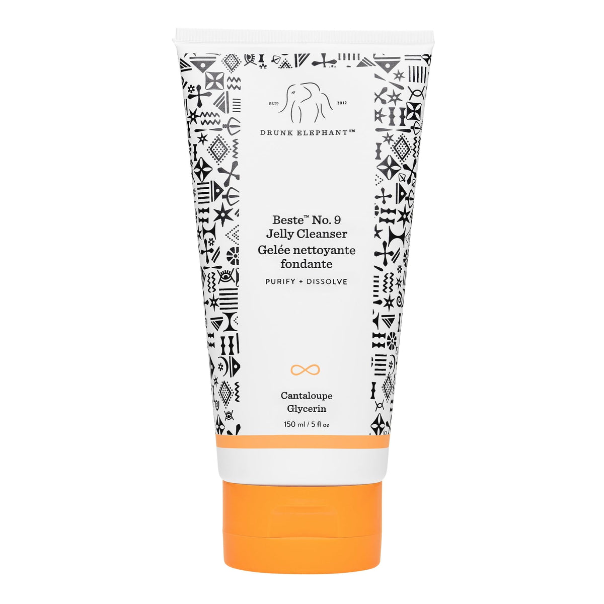 Drunk Elephant front packaging showing product label and volume for travel convenience