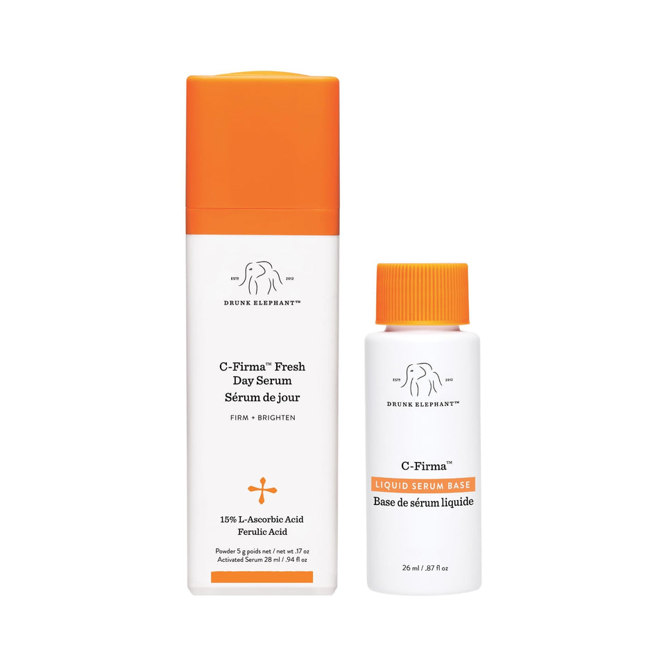 Drunk Elephant front packaging showing bottle and label for quick identification and freshness