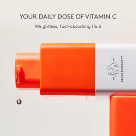 Drunk Elephant applied in morning skincare routine demonstrating brightening support