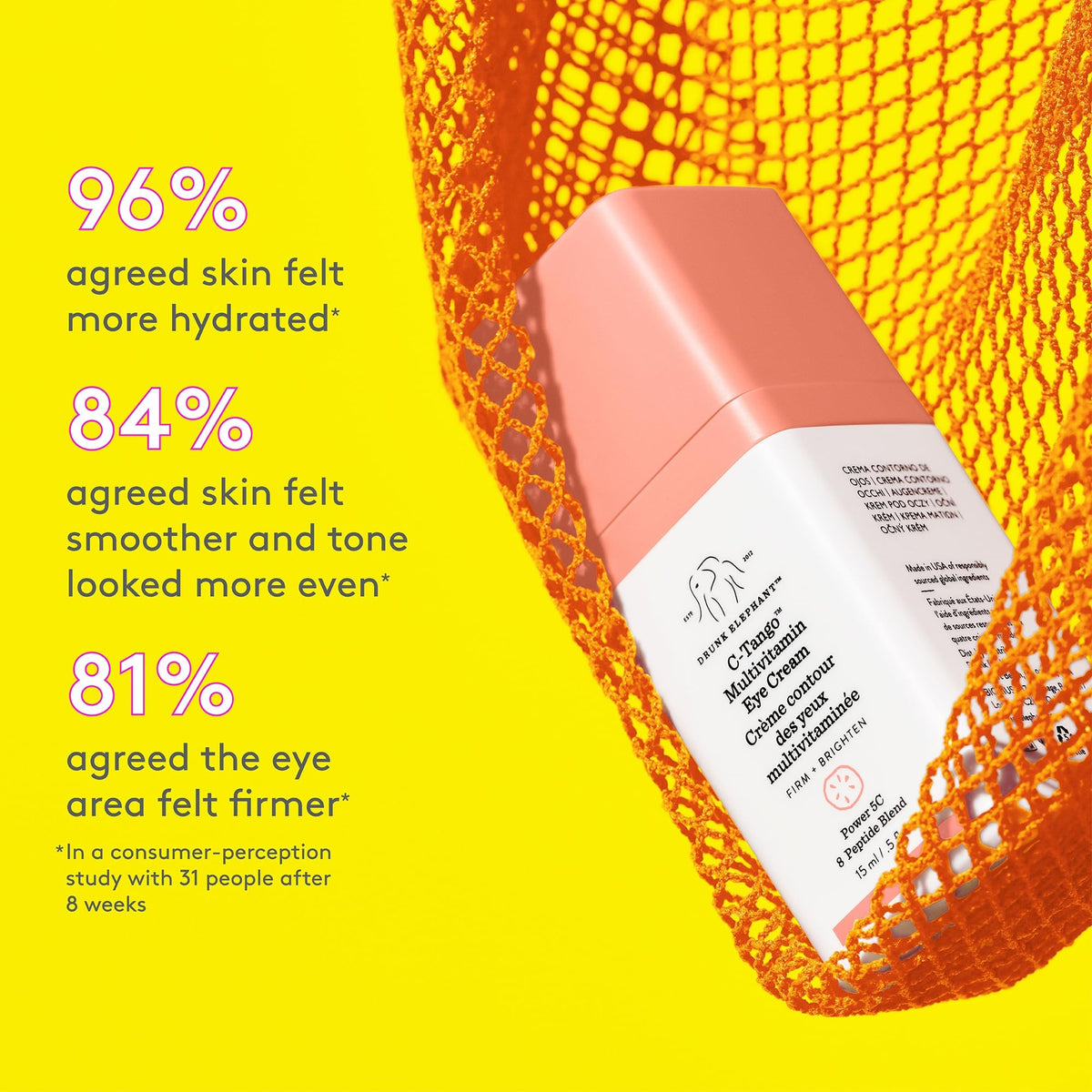 Drunk Elephant open jar showing cream texture and easy absorption benefit