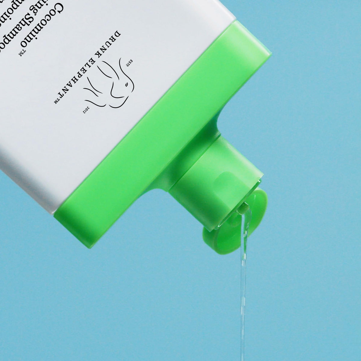 Drunk Elephant label close-up highlighting ingredients list and free-from claims
