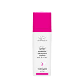 Drunk Elephant bottle front packaging showing clean clinical design and benefits