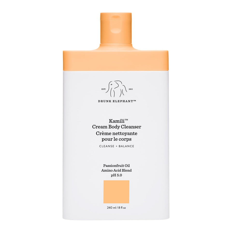 Drunk Elephant front bottle showing label and clean design for simple use