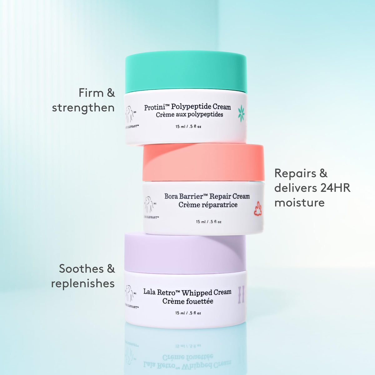 Drunk Elephant Lala Retro jar close-up showing creamy texture and nourishment