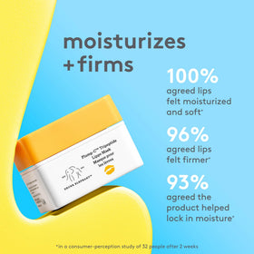 Drunk Elephant applying mask to lips demonstrating smooth coverage and instant hydration
