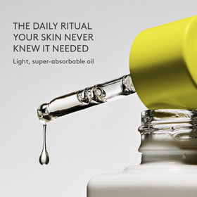 Drunk Elephant oil texture pool illustrating lightweight absorption and nourishment