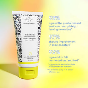 Drunk Elephant marula oil and oatmeal ingredients emphasizing nourishment
