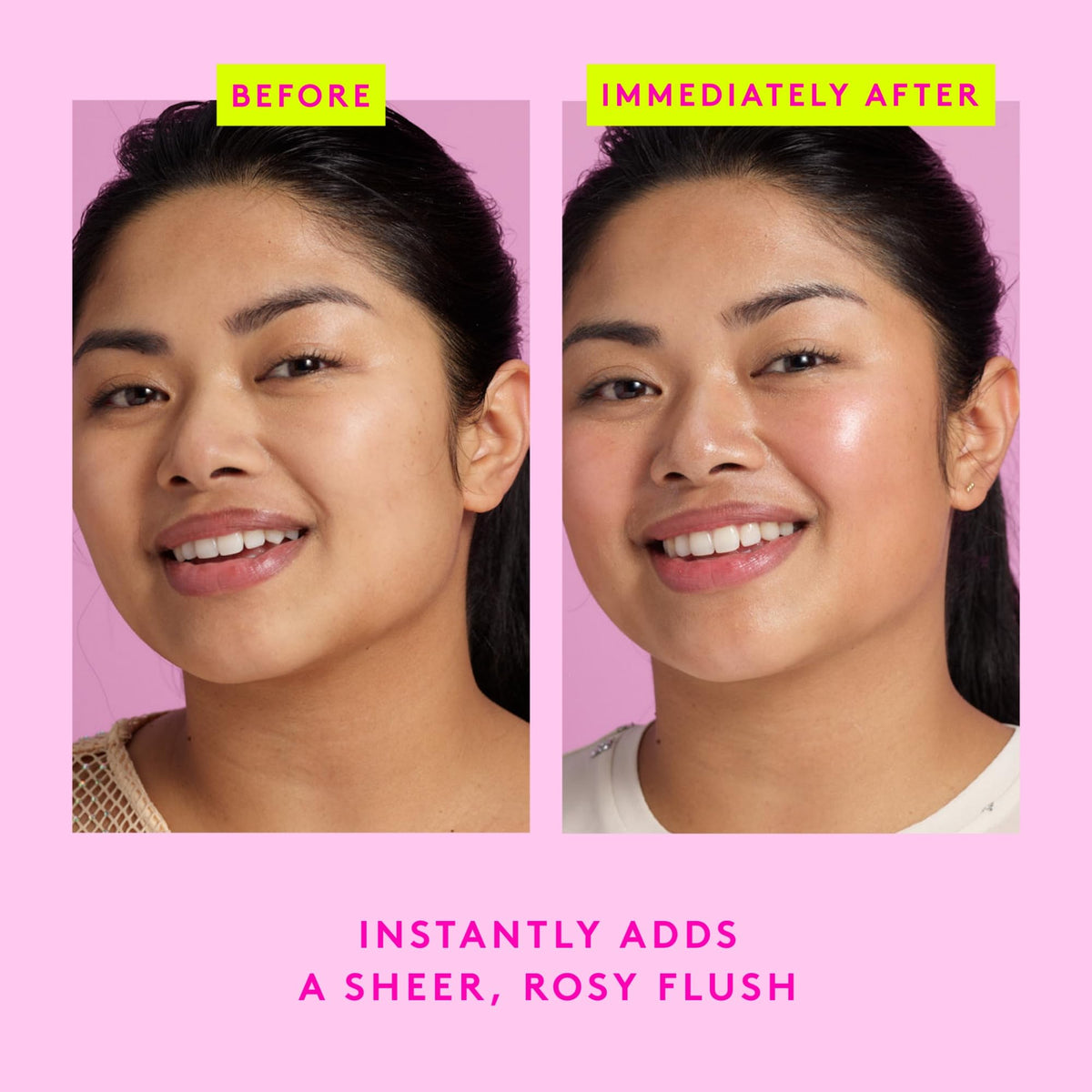 Drunk Elephant dropper with peachy-pink serum demonstrating lightweight texture