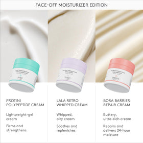 Drunk Elephant applied on cheek to show quick absorption and improved surface texture