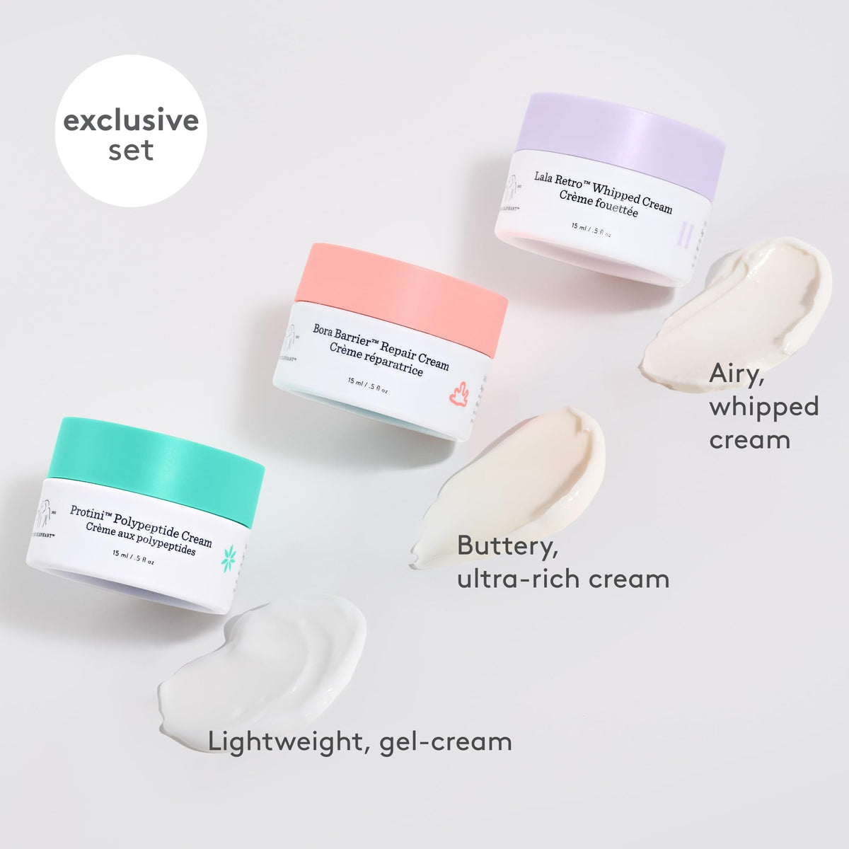 Drunk Elephant Protini jar close-up highlighting texture and peptide benefits