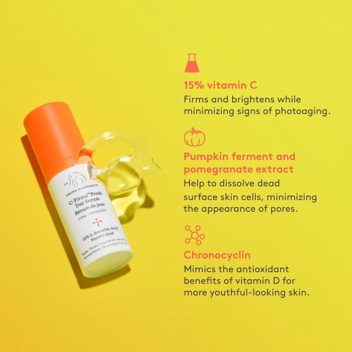 Drunk Elephant B‑Hydra gel-like serum spread on skin showing instant hydration benefit