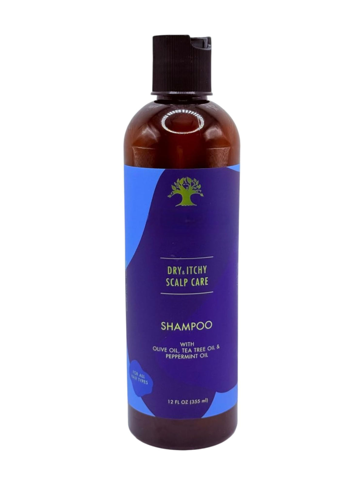 Generic brand shampoo pouring from bottle showing gentle lather action
