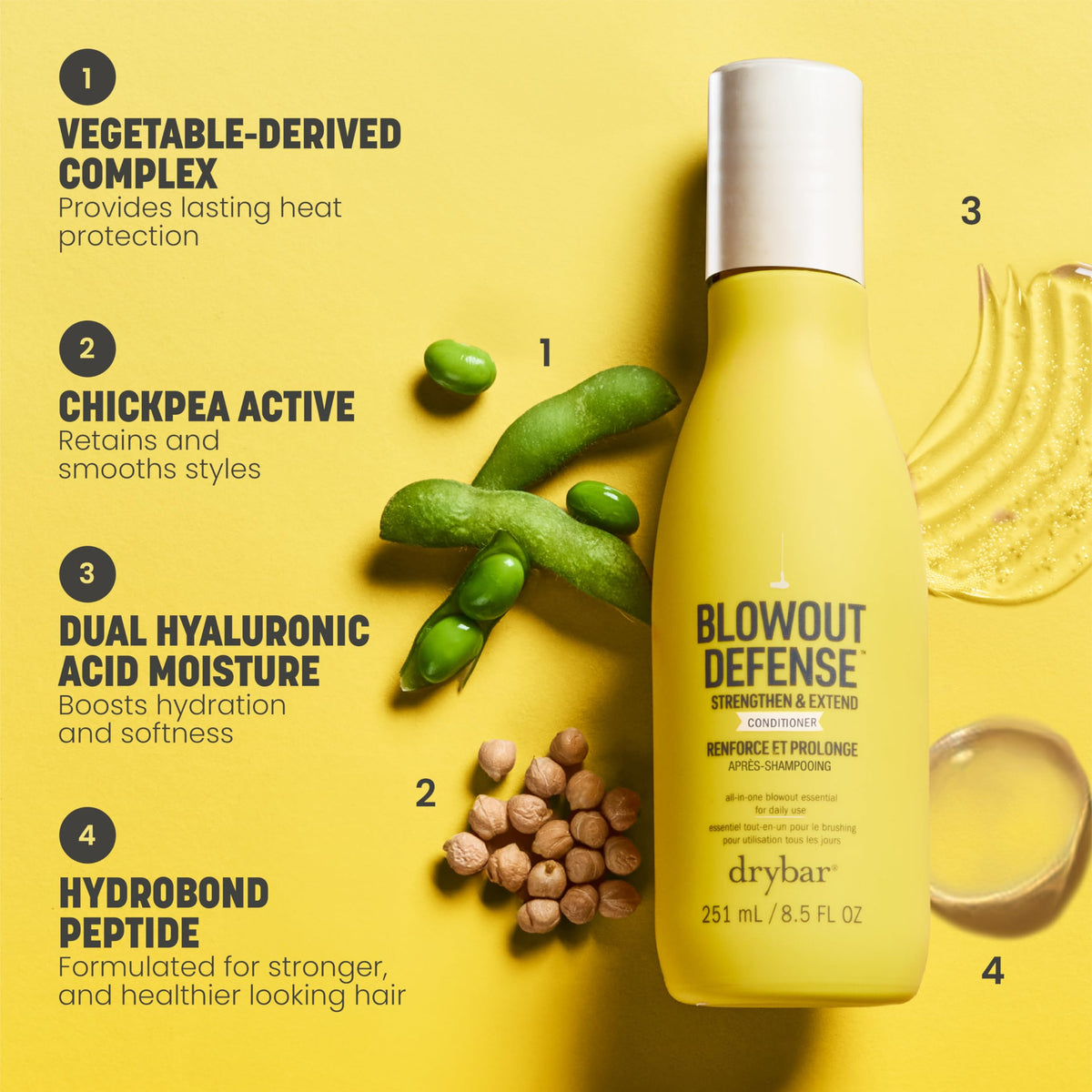 Drybar creamy conditioner texture spread highlighting smooth hydration benefits