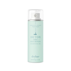 Drybar front packaging showing travel-size convenience and clean-hair benefit