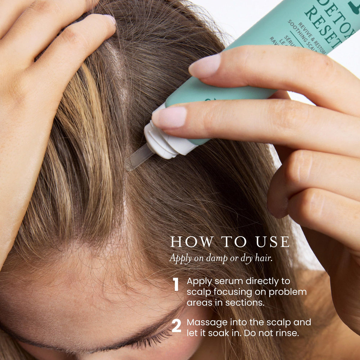 Drybar serum on bathroom counter showing daily-routine convenience
