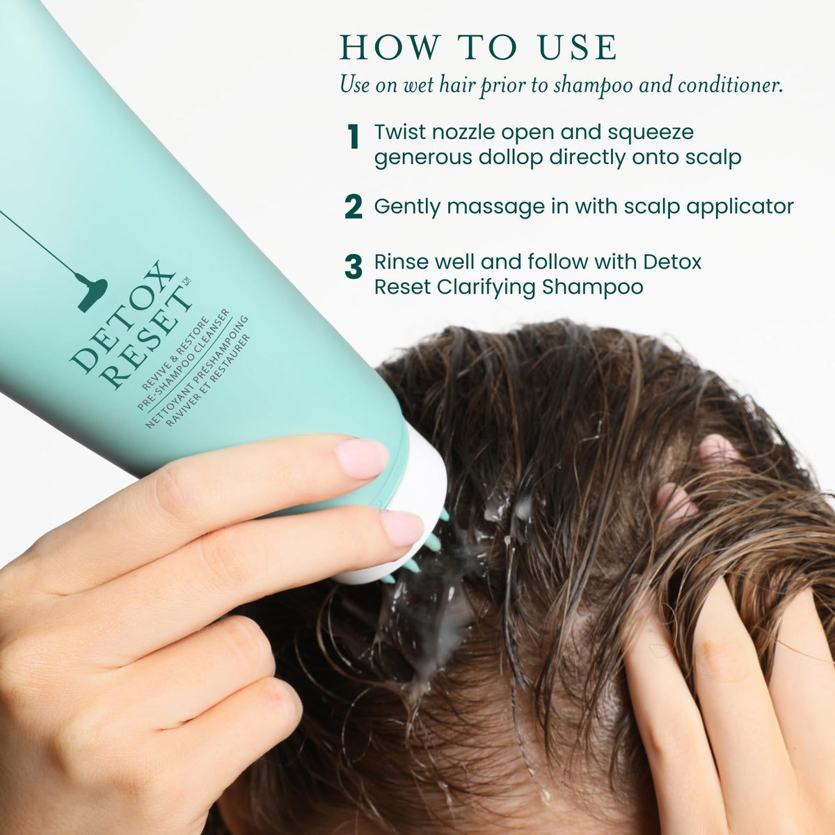 drybar scalp massage applicator in action improving circulation and impurity removal